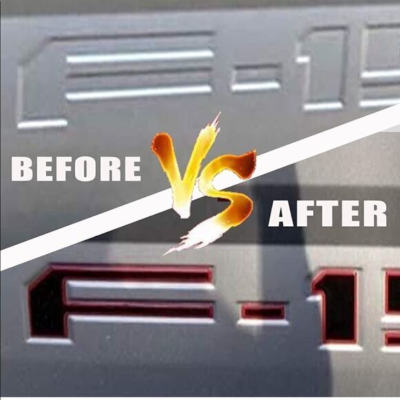 Ford F-150 Tailgate Insert letters Black and Red NWT - Picture 8 of 11